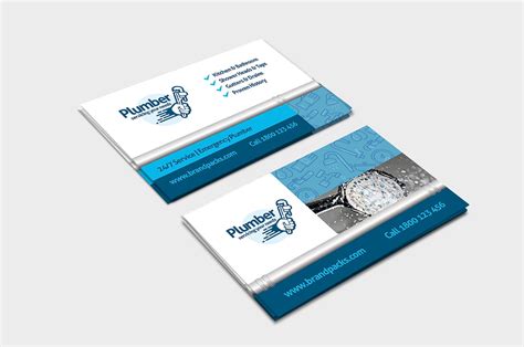 Plumber Business Card Template In Psd Ai And Vector Brandpacks