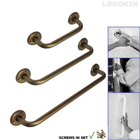 gold disabled grab rail bar bathroom aid pull push door metal handle disability ebay metal