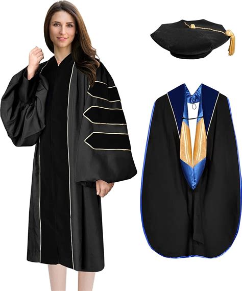 Deluxe Doctoral Graduation 2023 Custom Made Doctoral Regalia Gown