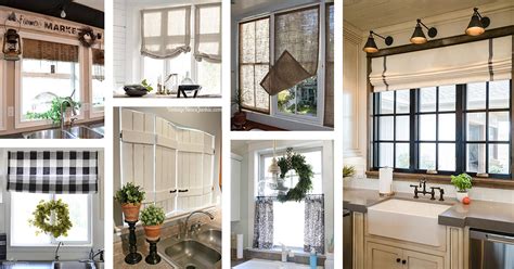 Wood blinds add a warm, inviting feel to bay windows. 26 Best Farmhouse Window Treatment Ideas and Designs for 2021