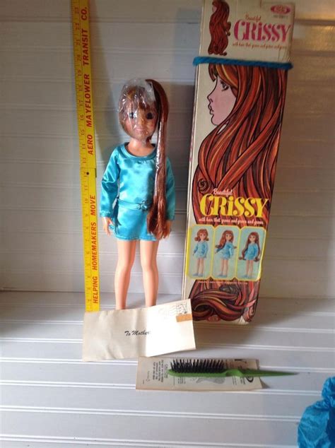 Ideal Beautiful Crissy Doll 1970 New In Box Factory Plastic Papers And