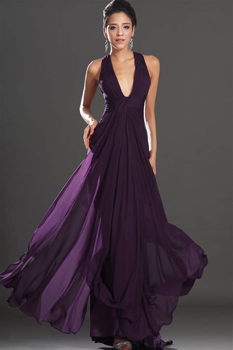 Purple Evening Dress On Pinterest Oscar Evening Dress Applique