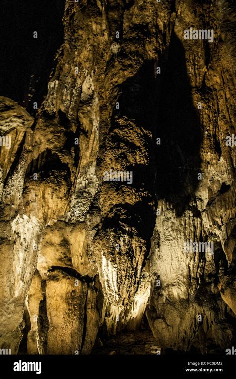 Plitvice Croatia Rock Formations Stalactites And Stalagmites In The