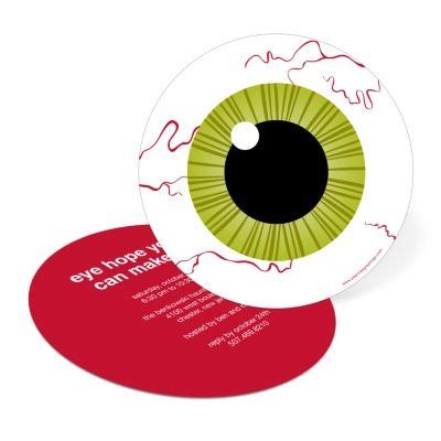 Eyeball Party Invitation Eye Got You With Images Halloween