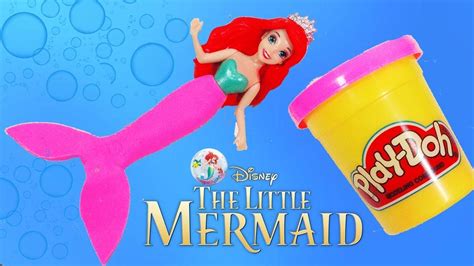 play doh mermaid ariel disney princess plays dress up youtube