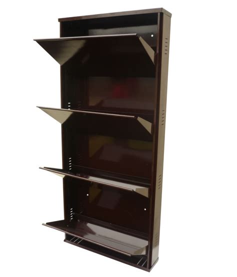 With this design, it saves up enough space so that you can have the chance to add more shoes to your shoe stand. Wall Mounted Shoe Rack ( 4 Drawer) - Buy Wall Mounted Shoe Rack ( 4 Drawer) Online at Best ...