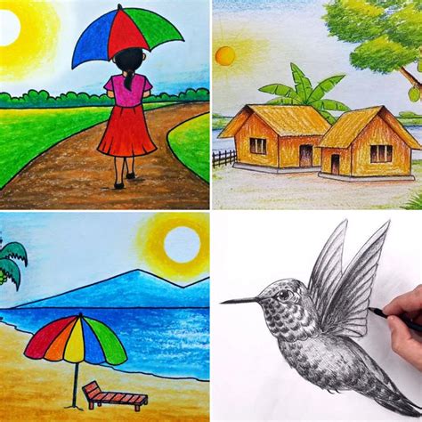 Drawing Pictures Of Summer Season For Kids