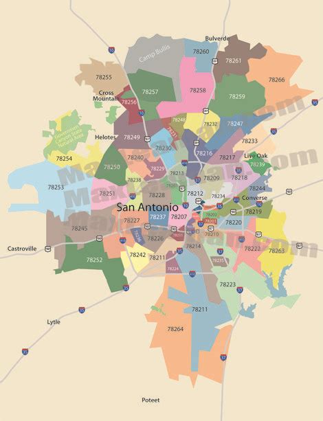 San Antonio Zip Code Map San Antonio Texas Map San Antonio Real Estate Time Zone Map Time