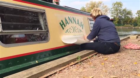 Repainting Hannah The Narrowboat Youtube