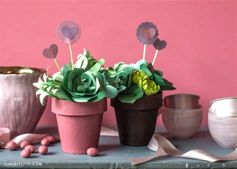 Video Potted Paper Succulent Valentines T Lia Griffith