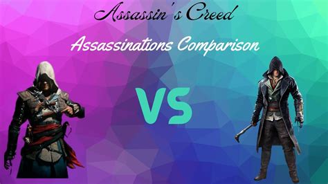 Assassin S Creed Black Flag Vs Syndicate Assassinations Comparison
