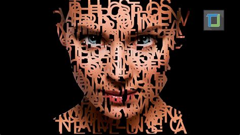 Text Portrait in Photoshop Cs6 | Photo Effects Tutorial | ADOBE Lessons