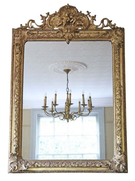Victorian Gilt Overmantle Wall Mirror Mirror Mirror Wall Antique Mirror