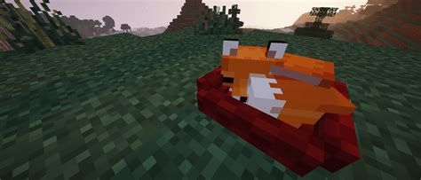 Oc I Modeled A Bed For Foxes To Sleep In Rminecraft