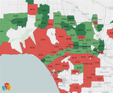 Greater Los Angeles Zip Code Map United States Map