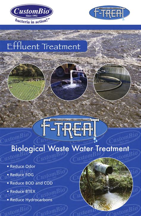 Wastewater Treatment Products Of Custom Biologicals Reduce Fog
