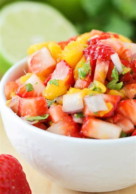 Strawberry Mango Salsa Fresh And Delicious Somewhat Simple