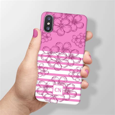 Iphone Xs Max Phone Case With Pink Floral Print Special T Offer