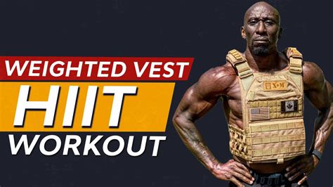 Weighted Vest Hiit Workout Home Bodyweight Workout With Weight Vest Youtube