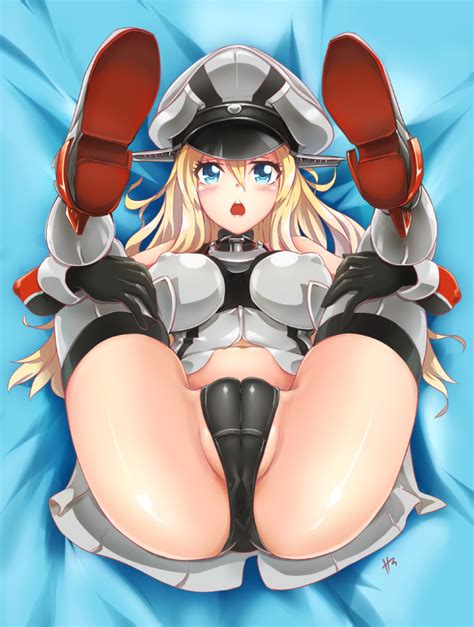 Rule 34 Ass Bismarck Kantai Collection Blonde Hair Blue Eyes Breasts Cameltoe Covered