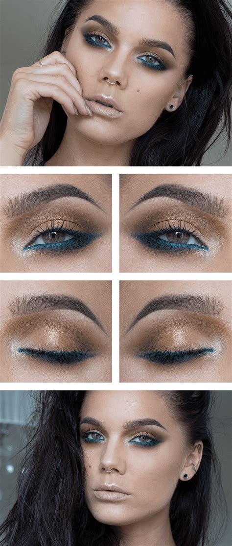 Pin By Jocelyn Bold On Linda Hallberg Makeup Turquoise Eyeliner