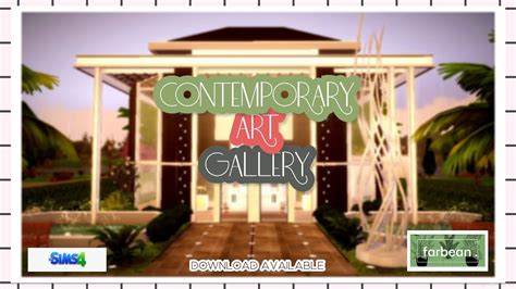 The Sims 4 Speedbuild │ Contemporary Art Gallery │ Youtube