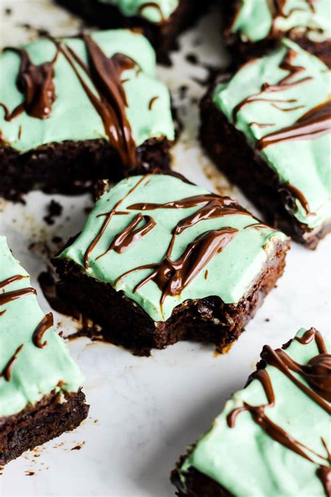 Chocolate Mint Brownies Vegan And Gluten Free Emilie Eats