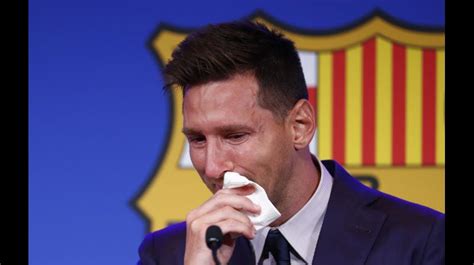 Tearful Messi Confirms Barcelona Exit Tearful Messi Confirms