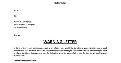 Contoh Surat Warning Letter Contoh Surat Amaran Pekerja Letter Saudara Com Raymond Arpin