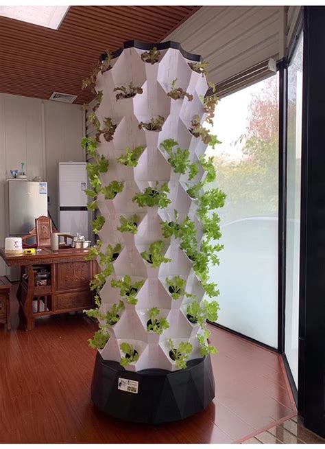 Aeroponic Tower Gardening Watering System For Greenhouse Images And Photos
