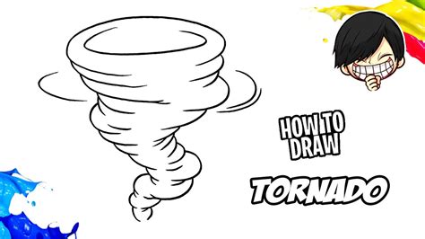 How To Draw Tornado Youtube