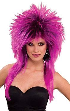 Forum Novelties Women S S To The Maxx Spiky Rocker Wig Pizazz Purple One Size