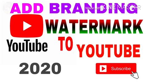 Youtube Branding Watermark How To Add Branding Watermark 2020