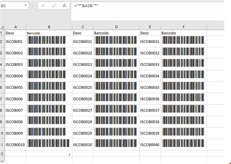 Created Barcodes In Excel To Print Labels Microsoft Tech Community