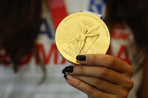 Details With A Tokyo 2020 Olympic Games Gold Medal Won By A Romanian