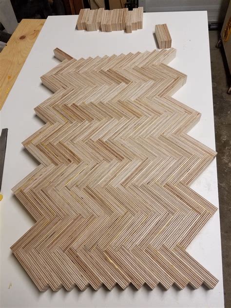 Easily assemble and put away these folding plywood event tables. DIY MODERN PLYWOOD COFFEE TABLE - HERRINGBONE TOP | Plywood coffee table, Plywood diy, Plywood ...