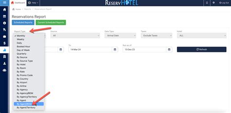How To Run A Report By Bdm Or Territory Reservhotel Hotel Support