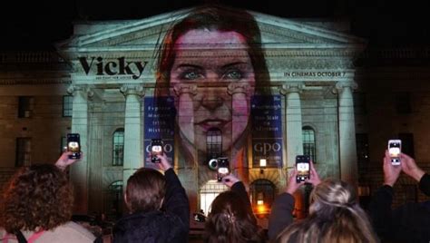 Kildare Nationalist — Image Of Cervical Cancer Campaigner Vicky Phelan Projected On Dublins Gpo