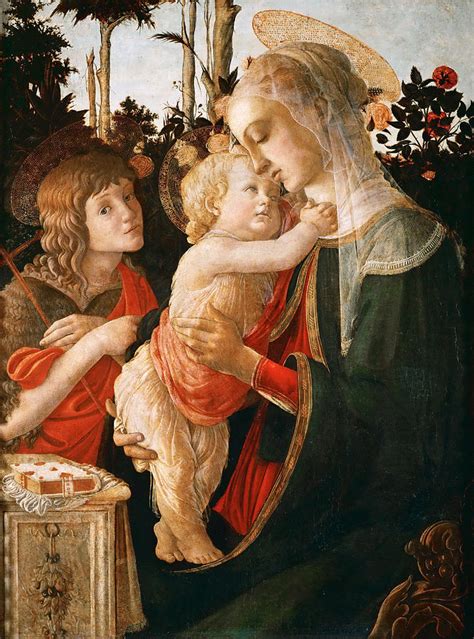 Madonna And Child With St John The Baptist Painting By Sandro