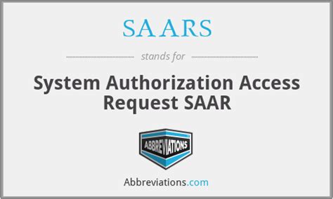 What Is The Abbreviation For System Authorization Access Request Saar