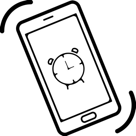 Mobile Phone Alarm Ringing Svg Png Icon Free Download 13268