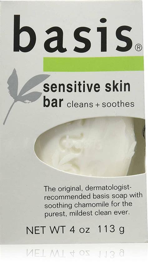 Basis Sensitive Skin Bar Soap Unscented Soap Bar For Sensitive Skin