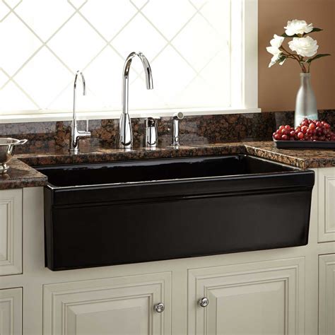 The best stainless steel farmhouse sink should be aesthetic, useful and highly 6. 36" Gallo Fireclay Farmhouse Sink - Black - Kitchen
