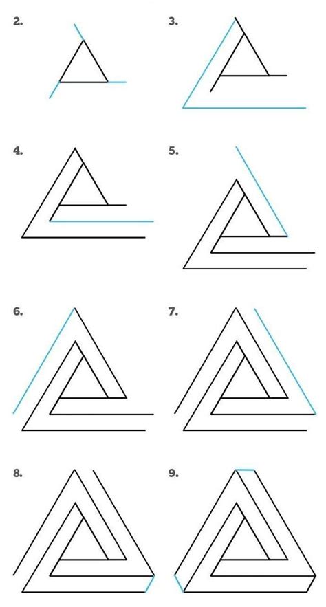 How To Draw A Triangle In Four Easy Steps Step By Step Instructions For