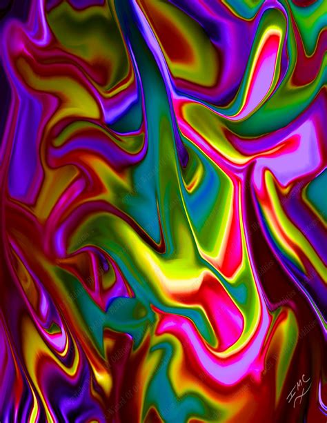 The Color Of Chaos Neon Wallpaper Abstract Artwork Painting
