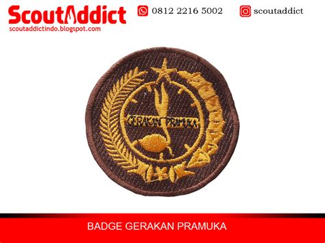 Badge Bordir Komputer Logo Gerakan Pramuka Kedai Pramuka Scoutaddict