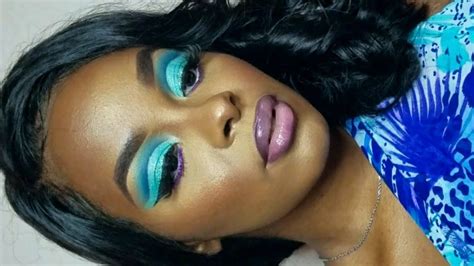 Sultry Blue Cut Crease On Hooded Eyes💙💙💙💙makeup Tutorialst Lucian