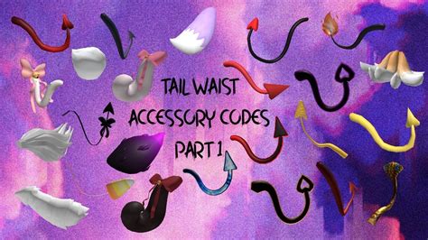 Rhs2 Tail Accessory Codes Waist Part 1season 1 Youtube
