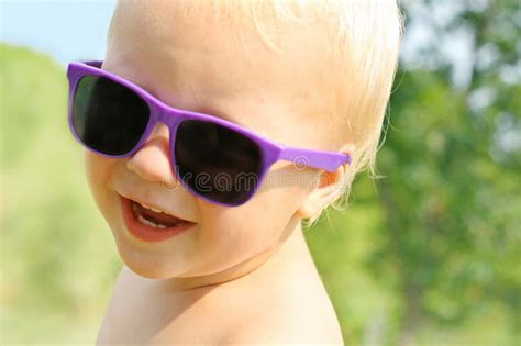 Hip Baby In Sunglasses Stock Image Image Of Trees Year 33108935
