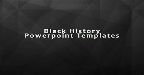 Black History Powerpoint Template For Full Old Story Free Powerpoint
